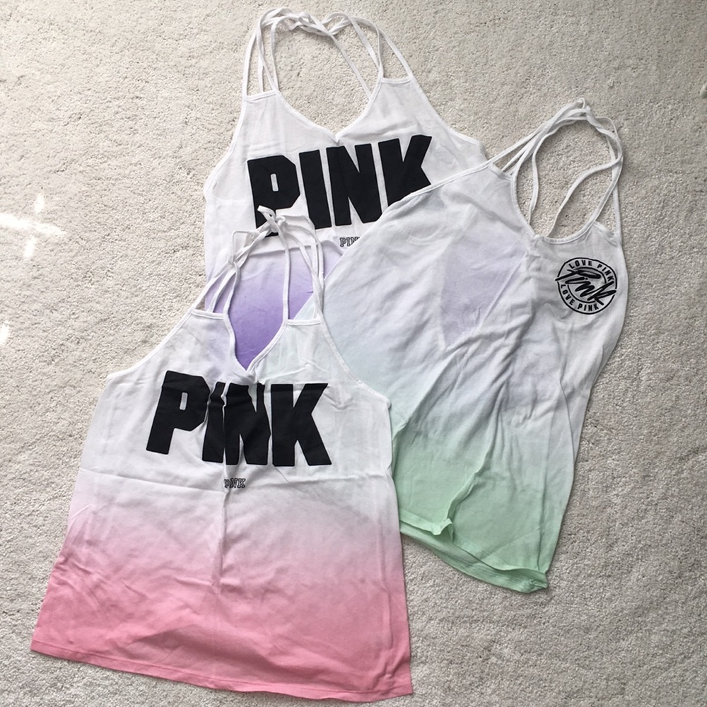 Victoria’s Secret PINK Strappy Tank Top Bundle